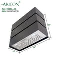 thumbnail image 5 of Akicon 36" Stainless Steel Range Hood, Modern Box Ducted Kitchen Hood with Powerful Vent Motor, Wall Mount, 36"W * 30"H*14"D, Jet Black, 5 of 7
