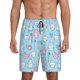 thumbnail image 1 of Balery Funny Cute Teeth Pantalones cortos de pijama de punto de algodón para hombre con cinturilla y bolsillos-Medium, 1 of 6