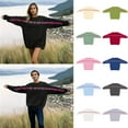 thumbnail image 7 of Aihuaihua I Love You This Much Sweatshirt Unisex, Letter Across Sleeves Sweatshirt Crew Neck Pullover Oversized Tops for Couples Family Hug Shirt Gifts for Women, 7 of 7