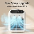 thumbnail image 3 of Portable Mini Air Cooler, 3-in-1 Personal Evaporative Air Conditioner with Humidifier, 500ml Quiet Cooling Fan for Home Office Dorm Desk Bedroom Camping, 3 of 11