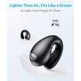 thumbnail image 3 of Ultra Open Ear Earbuds - Ergonomic Clip-On Earbuds, Bone Conduction Over-The-Ear Headphones with Waterproof Design and Secure Fit for Small Ears, Classic Black, 3 of 6