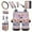 Butterfly Hydrangea, variant on Star Mushroom Trash Can Car Coasters Handbrake Cover Lipstick Cover Keychain Fender Cover Seat Belt Cover Armrest Cover Steering Wheel Cover Car Cushion Cover Colorful