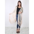 thumbnail image 3 of Fashion Womens Oversized Hand Beaded and Sequin Evening Shawl Wrap with Fringe, 3 of 6