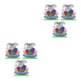 thumbnail image 1 of Injueey 2 juegos de adornos de de conejo, decoraciones de Pascua, exquisito cartel de dibujos animados Multicolor, manualidades para álbum de JM00284 2piezas Injueey CBP195106, 1 of 6