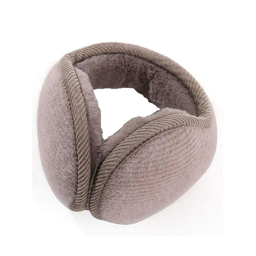 Zoiuytrg Unisex Foldable Fleece Ear Muffs Winter Ear Warmers Cover