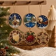 thumbnail image 5 of New 6 PCS Christmas Decor Diamond Painting Christmas Ornaments, Diamond Art Kits for Adults, Pearl Wooden Hanging Pendant DIY Craft Kit,Home Party Gift for Adults (Xmas Cats) (Xmas Cats), 5 of 7