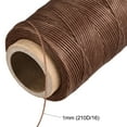 thumbnail image 4 of Unique Bargains 186 Yards 210D/1mm Leather Sewing Thread Polyester Waxed Cord, Milk Chocolate, 4 of 5