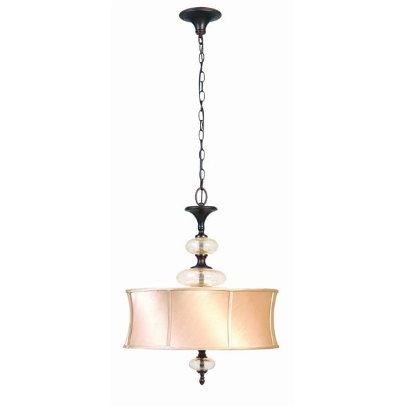 World Imports 8533-56 Chambord Collection 3-Light Iron Pendant, Weathered Copper