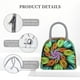 thumbnail image 4 of Balery Hippie Style Bolsa de Almuerzo para Mujeres, Caja de Almuerzo, Bolsa de Almuerzo Pequeña Impermeable, Tote de Almuerzo Reutilizable con Gran Capacidad, 4 of 6