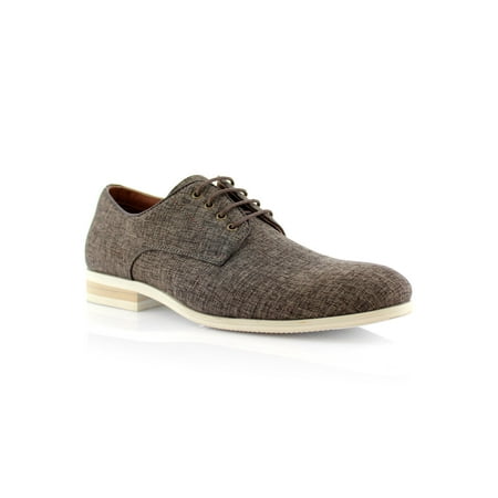 

Nash Men s Canvas Nylon Business Casual Formal Fashion Lace Up Ankle Work Shoe s