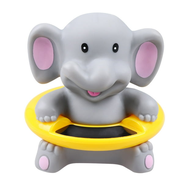 1pc Dibujos animados Elefante Termómetro Encantador Animal Baby Bath Thermometer Termómetro de piscina electrónica multiuso para bañera Piscina