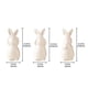 thumbnail image 4 of Juego de 3 figuras de conejos de cerámica para jardín, decoración de Pascua, miniconejos de mesa para el hogar, bodas, figuras de conejos, decoraciones de conejos, conejitos de cerámica,, 4 of 7