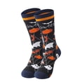 thumbnail image 1 of Chaussettes d'Halloween Chaussettes Décontractées en Coton Chaussettes Tendance de Rue Chaussettes Mi-Mollet Citrouille Chaussettes Mi-Mollet Agrandies, 1 of 2