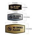thumbnail image 5 of Signs ByLITA Fancy No Shoes Please Graphic Indoors Decoration Sign (Ivory/Dark Brown) - Small, 5 of 6