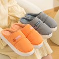 thumbnail image 3 of Winter Waterproof Cloth Indoor Mules Couple Non-slip Slides Warm Fluffy Slippers for Women Men Ladies Home Casual Cotton Shoes (GRAY,40-41), 3 of 7