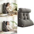 thumbnail image 2 of Wedge Pillow – Reading & Bed Rest Pillow for Sitting in Bed, Couch, or Floor, Multi-Purpose Headboard Wedge for Sleeping, Leg & Back Support, Neck Cushion & Washable Cover, 2 of 10
