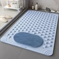 thumbnail image 5 of Anti- Bath & Shower Mat with Exfoliating Texture - 27x14 Inch Non- Tub Mat with 100+ Suction Cups, Drain Holes & Massage Points - Machine Washable Bathroom Safety Mat, 5 of 5