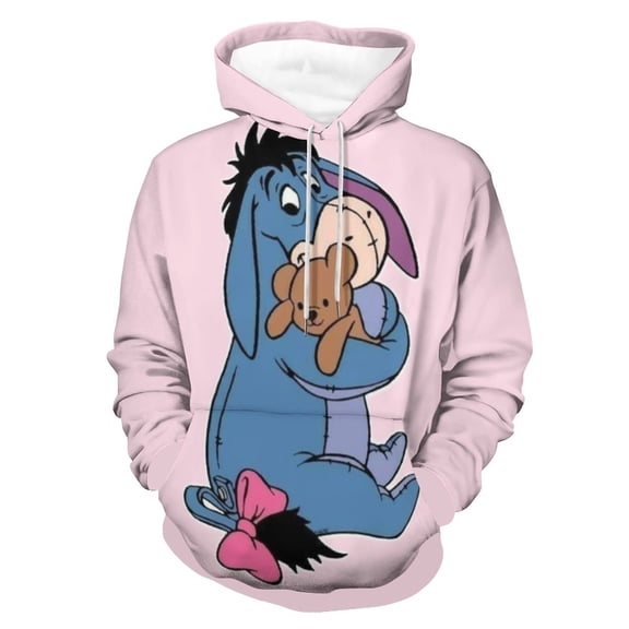 Unisex Ee-Yore Pullover Hoodies 3D Print Novelty Sweatshirts Hoodie With Pocket For Men Women