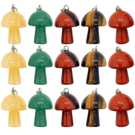

Hemoton 15pcs Necklace Mushroom Charms Mushroom Pendant Charms Jewelry Making Charms