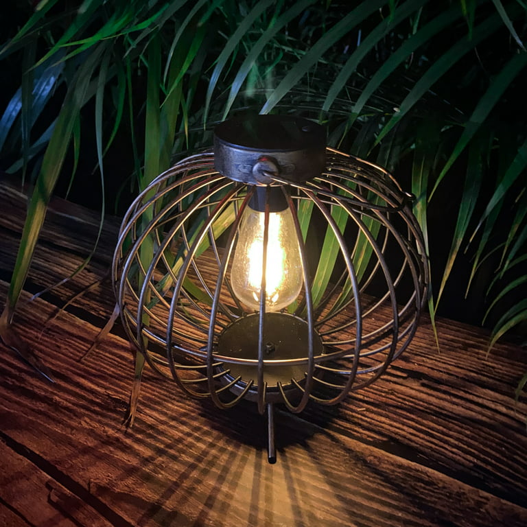 Solar Lanterns Outdoor Light - Solar Powered LED Hummingbird Glass Lights  Decorative Waterproof Tabletop Lamp with Hollowed-Out Design for Indoor  Yard