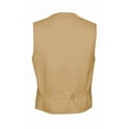 thumbnail image 3 of Men's Formal Tuxedo Vest, Bow-Tie & Hankie Set for Prom, Homecoming, Wedding, Cruise in Canary - M, 3 of 4