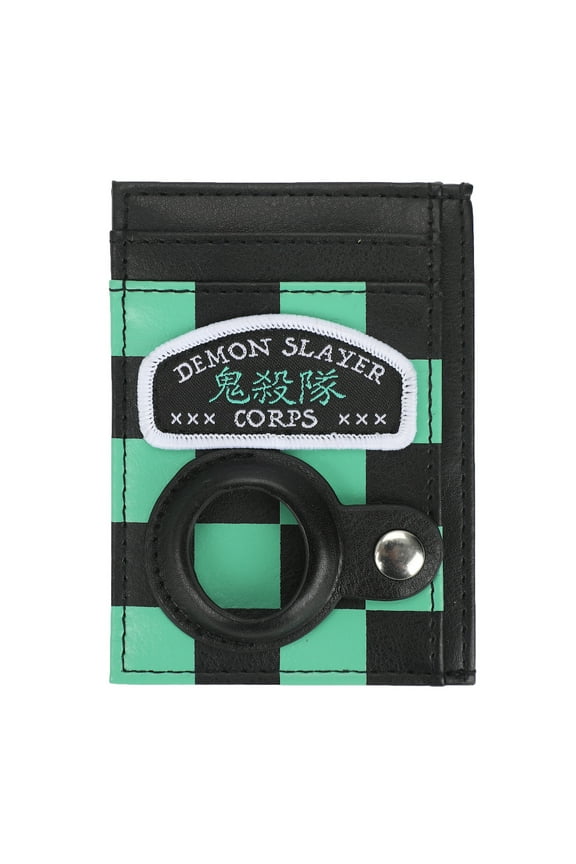 Demon Slayer Corps Men's Black & Green Tracker Pouch Wallet