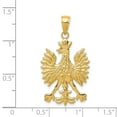thumbnail image 4 of 14K Yellow Gold Charm Pendant Men'S 27 mm 18 Eagle, 4 of 4