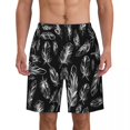 thumbnail image 1 of Colorful Feather Board Shorts Summer Purple Bule Running Beach Short Pants Man Quick Dry Classic Custom Oversize Beach Trunks, 1 of 5