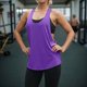 thumbnail image 4 of Chaleco deportivo sin mangas con cuello bajo en forma de T para mujer: top deportivo holgado de secado rápido y absorción del sudor, 4 of 5