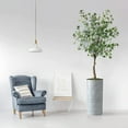 thumbnail image 2 of Artificial Tree in Modern Geometric Pattern Planter, Fake Eucalyptus Silk Tree for Indoor and Outdoor Home Decoration - 66" Overall Tall (Plant Pot Plus Tree), 2 of 4