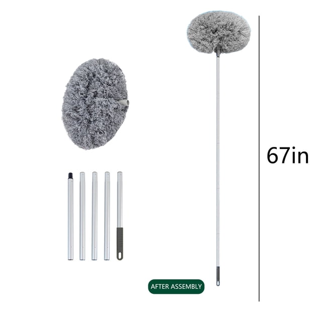 Clearance! Rewenti Microfiber Duste Ceiling Fan Duster Dusters for Cleaning Microfiber Duster with Extension Pole 67 Inches Duster for Cleaning Ceiling Fan High Furniture