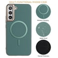 thumbnail image 4 of Allytechgroup Case for Samsung Galaxy S23, Compatible with MagSafe Slim Leather Magnetic Back Cover with Wireless Charging, Shockproof Anti-Scratch Protective Phone Case for Men & Women,Green, 4 of 6