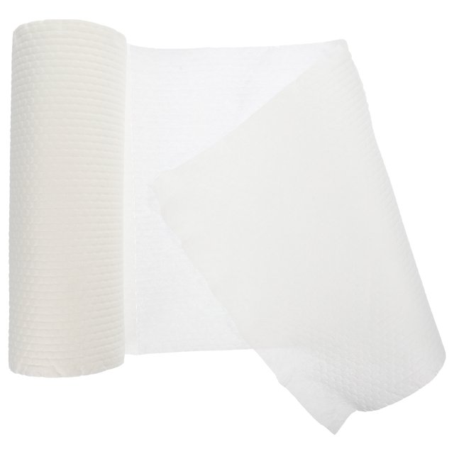 KAKOWELY 50 Sheets Kitchen Rags White Non Woven for Cleaning and Dishwashing