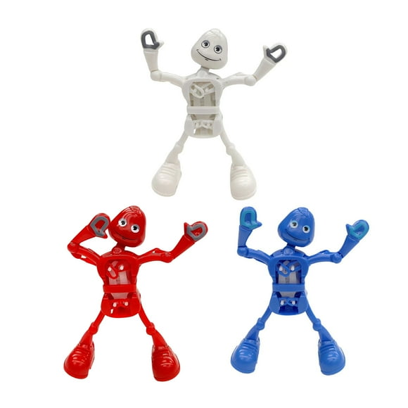 Wharick 1/3pcs Dancing Robot Adorable Wind-Up Dancing Toy Joyful Educational Entertaining Clockwork Toy Gift for Kids