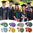 thumbnail image 2 of GROFRY Graduation Honour Rope Hanger Thick Twisted Rope with Tassel 1.7m Length Color-Blocking Tight Knitting Bachelors Master Honour Rope for Graduation Season DIY Activities, 2 of 8