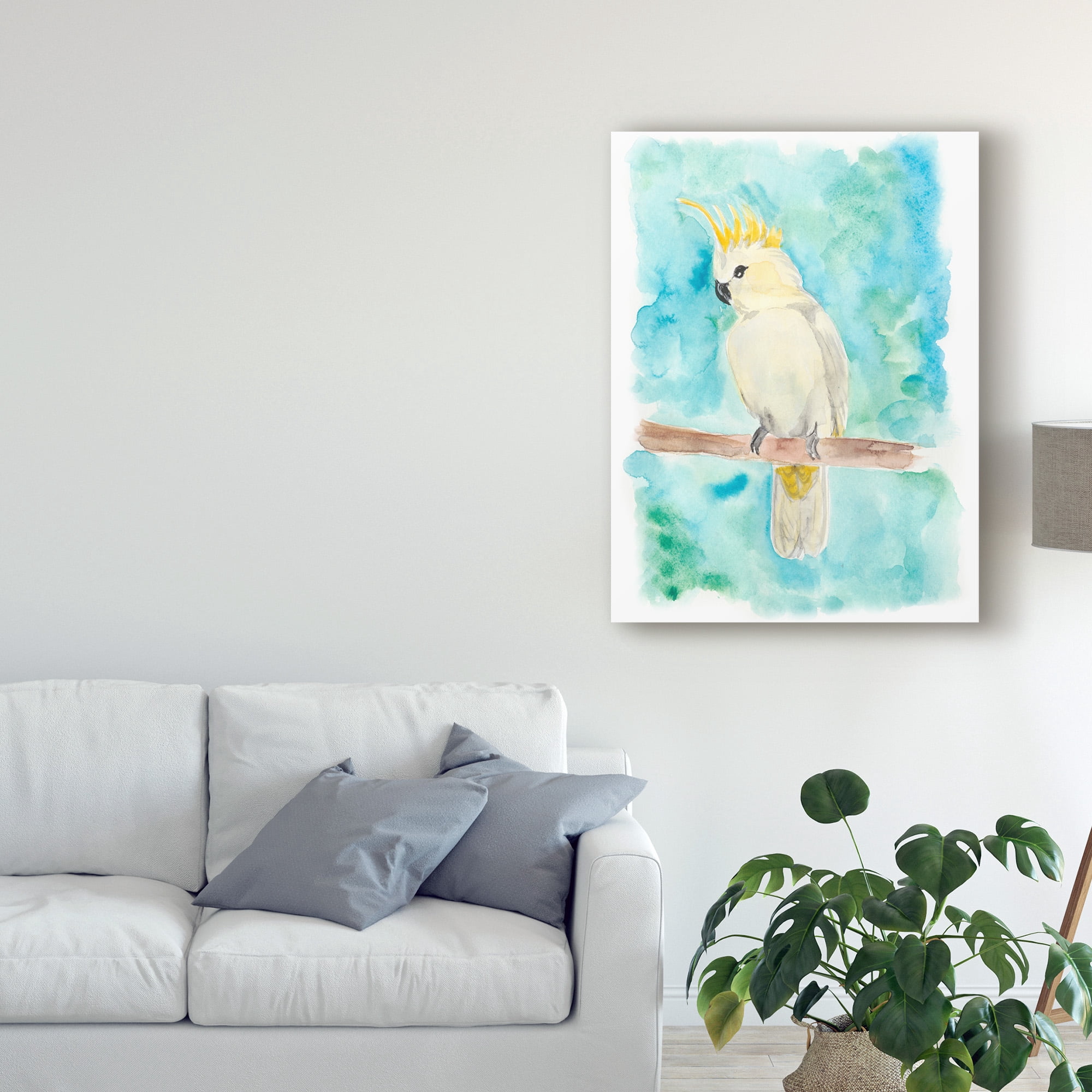 Trademark Fine Art Animals Canvas Art ' Sweet Tropical Bird Ii ' by Regina Moore