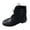 Black, variant on LOVZFMLL Boots for Women Mid Calf Combat Boots Lace Up Round Toe Adjustable Straps Low Block Heel Motorcycle Fall Winter Style