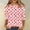 #Brick Red, variant on GILIGEGE Valentines Shirts for Women Trendy 2025 Cute Love Heart Print Tunic Tops Plus Size Casual Summer 3/4 Sleeve Blouses,Valentines Day Gifts for Women,3/4 Length Sleeve Womens Pullover Tops