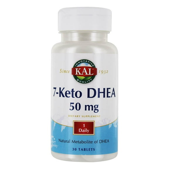 KAL 7-Keto DHEA 50 mg | Healthy Weight Management Support for Men & Women | ActivTab Rapidly Disintegrating Tablets | Lab Verified | 30 Tablets