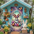 thumbnail image 5 of Easter Bunny Door Banner Background Fabric Clearance, Happy Easter Theme Decoration, 5 of 6
