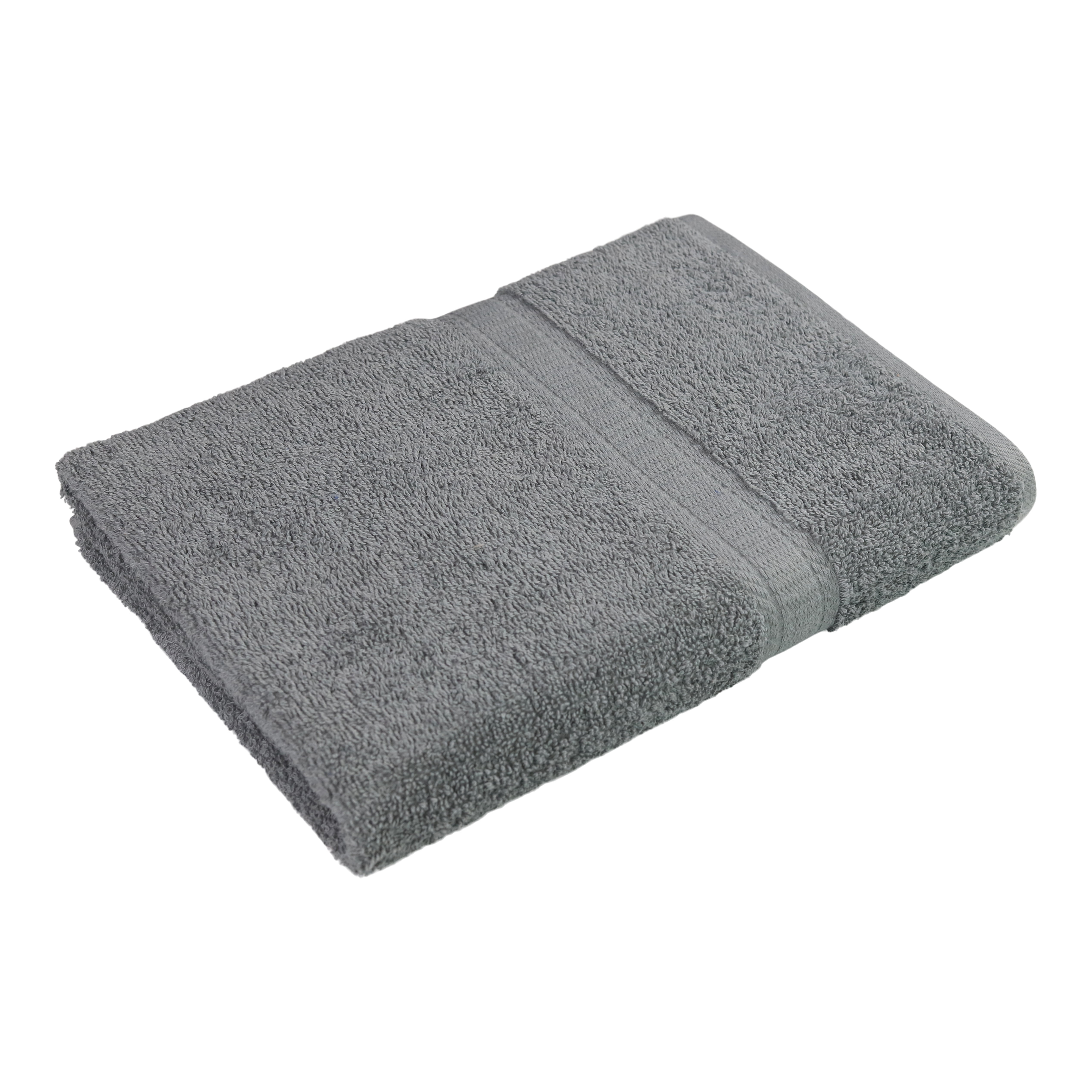 Mainstays Basic Solid 18-Piece Bath Towel Set Collection, School Grey