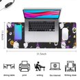thumbnail image 5 of Long Mouse Pads for Desk,Halloween Gnomes and Pumpkins Desk Mats on Top Of Desks, Desk Mouse Pad Extra Large with 3mm Non-Slip Base and Stitched Edge for Gaming,Office,Work,Home 31.5x11.8in, 5 of 5