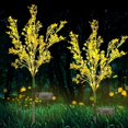 thumbnail image 2 of XZKING LED Solar Power Cole Flowers Landscape Light Night Lamp Outdoor Garden Yard Pathway Lawn Grassland Decoration Yellow Color,Pack of 2, 2 of 10