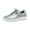 Silver, variant on WEAIXIMIUNG Platform Sneakers Women Tan Sole Couples Fashion Leather Thick Soled Lace Up Sneakers Outdoor Casual Comfortable Board Shoes