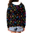 thumbnail image 3 of FUIALDOLG Boys Girls Fleece Hoodies Cute Colorful Paws Print Zipper Hoodie Casual Hooded Sweatshirts with Pocket Winter Coat Jacket for Age 11-13 Kids, 3 of 6