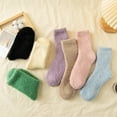 thumbnail image 4 of JJHGVB Crew Socks Fuzzy Socks Womens Winter Socks Coral Socks Stripe Socks Colorful Lightweight Athletic Socks Casual SocksThermal Socks Winter Socks A One Size, 4 of 6