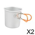 thumbnail image 1 of Taza plegable para acampar,Taza de camping de 150 ml con asas plegables para picnic,Taza de café para acampar,taza de viaje para senderismo,café,Taza de aluminio portátil para, 1 of 8