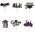 thumbnail image 3 of Clearance! 36Pcs Glittering Pieces 2025 Diploma Decoration Cupcake Toppers Personalised Diploma Decoration Gateau Cake Toppers Decoration Gateau Graduation 2025, 3 of 5