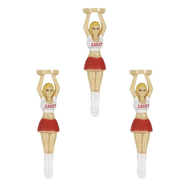 3 x Tees de golf Tees para palos de golf Regalo para golfistas Soporte portátil para clavos para bolas Tees de golf para patio trasero Campo de prácti