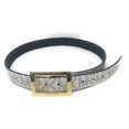 thumbnail image 4 of Michael Kors Women's Rectangle Buckle Reversible MK Logo Belt 551814C, Vanilla To Black (M), 4 of 6
